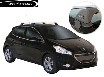 Peugeot 208 Yakima Whispbar roof racks